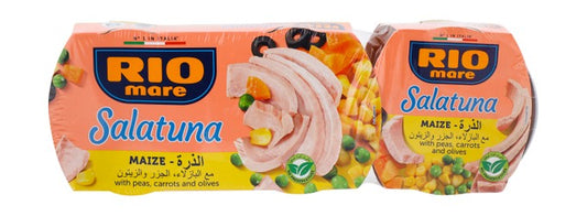 Rio Mare Salatuna Maize With Peas, Carrots & Olives 160Gmx3pc