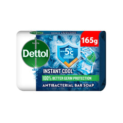 Dettol Instant Cool Bathing Soap Menthol & Eucalyptus Scent 165 g