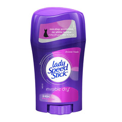 Lady Speed Invisible Dry 48H Antiperspirant Deodorant Stick Shower Fresh Scent 40gm