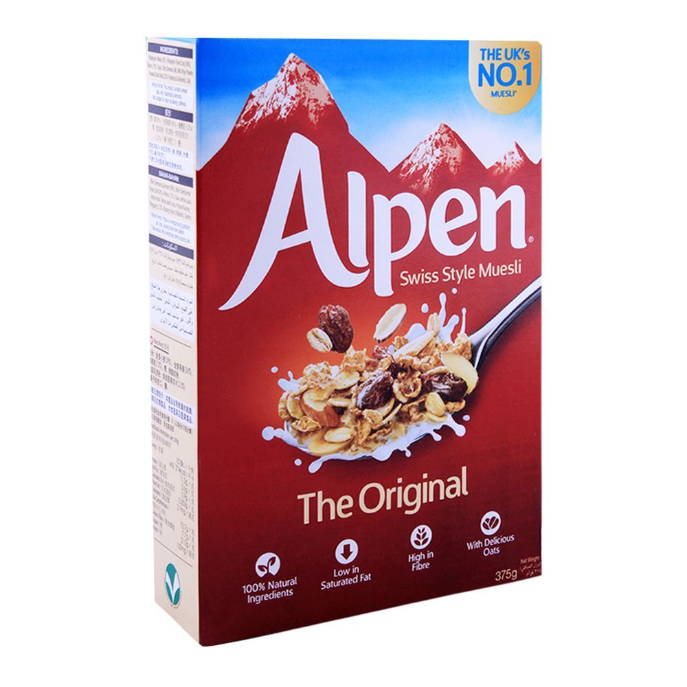 ALPEN MUESLI ORIGINAL CEREAL 375GMS