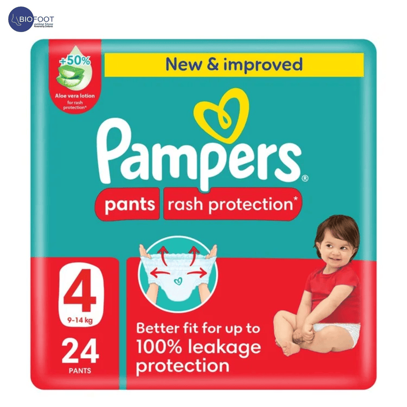 Pampers Rash Protection Diaper Pants with Aloe Vera Lotion Size 4 (9-14kg)