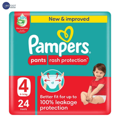Pampers Rash Protection Diaper Pants with Aloe Vera Lotion Size 4 (9-14kg)