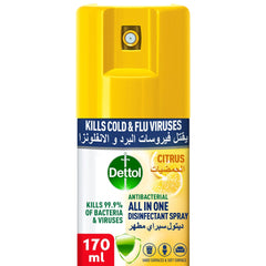 Dettol All In One Citrus Antibacterial Disinfectant Spray 170 ml
