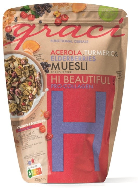 Graci Hi Beautiful Functional Cereals Muesli With Acerola, Turmeric & Elderberries 300gm
