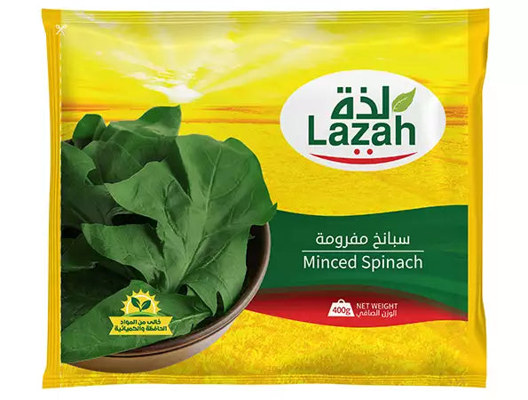 Lazah Frozen Mince Spinach 400gm
