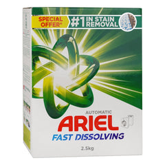 Ariel Fast Dissolving Laundry Detergent Powder Top Load (Special Offer) 2.5kg