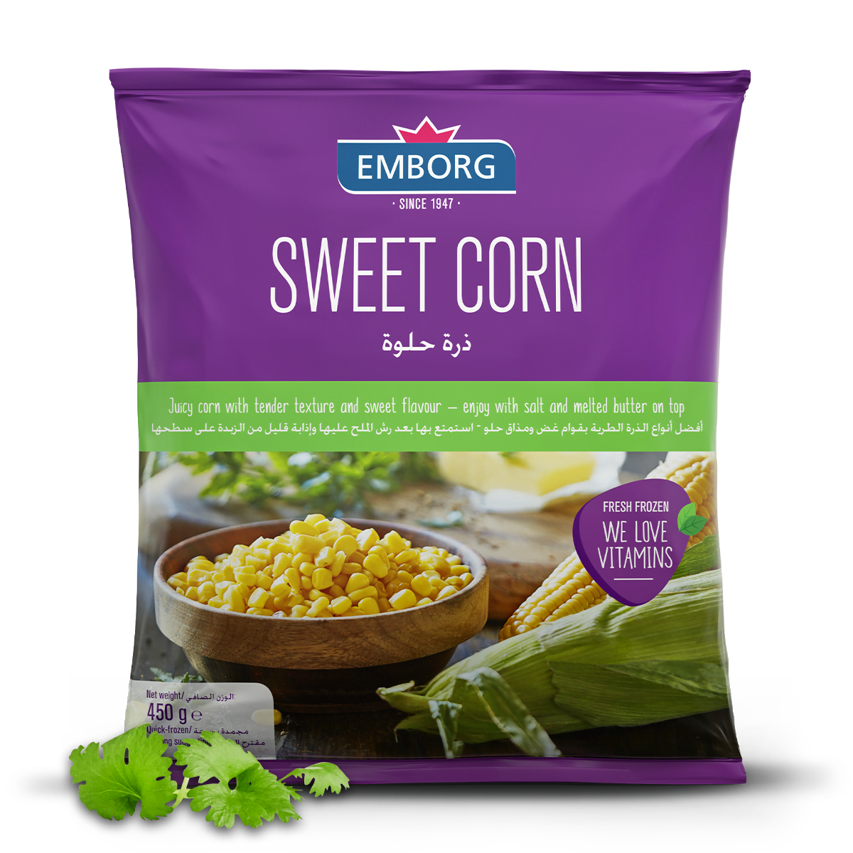 Emborg Frozen Sweet Corn 450 GM