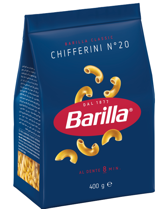 Barilla Chifferini Elbow Pasta No.20 400gm