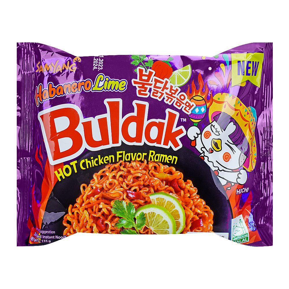 Buldak Hot Chicken Ramen Habnero Lime 135gm
