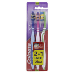 Colgate Zigzag Assorted Medium Toothbrushes 3pcs