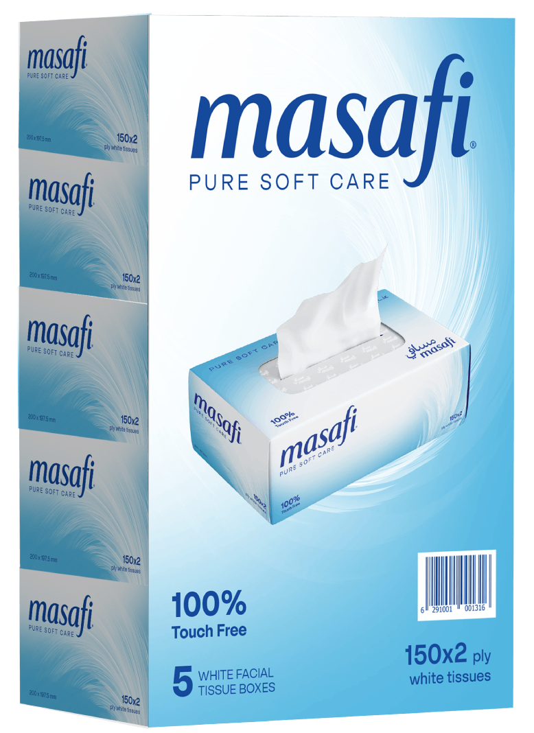 Masafi Facial Tissue 150*2Plyx5pcs OTR