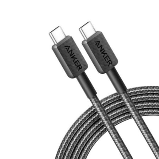 Anker 322 1.8M USB-C To USB-C Braided Cable - Black