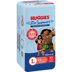 Huggies Little Swimmers Large Disposable Swimpants (14+ Kg) 10 Per Pack
