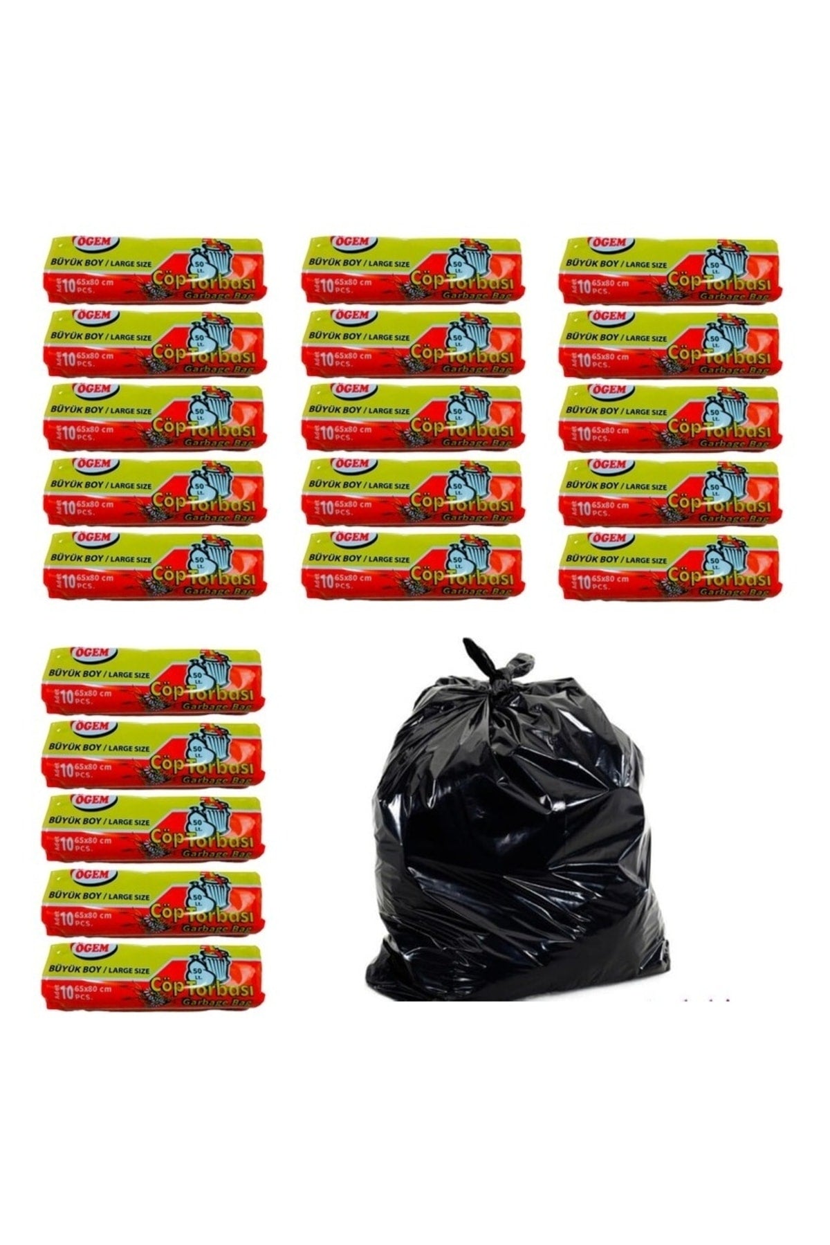 STEPY LARGE SIZE GARBAGE BAG 65X80CM 20PC OTR