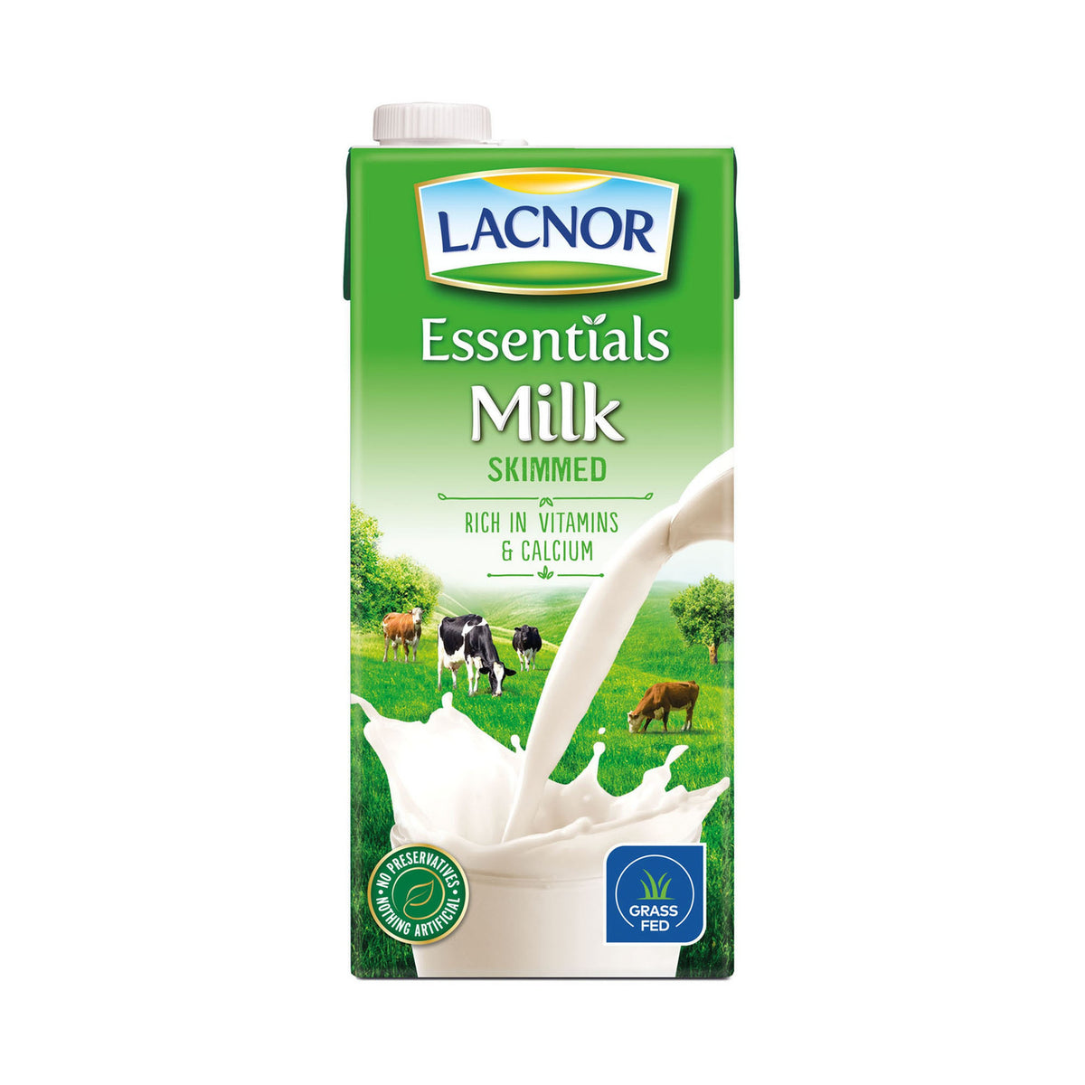 Lacnor Essentials Long Life Skimmed Milk 1L