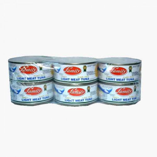 Family Light Meat Tuna Flakes 6pc Pkt