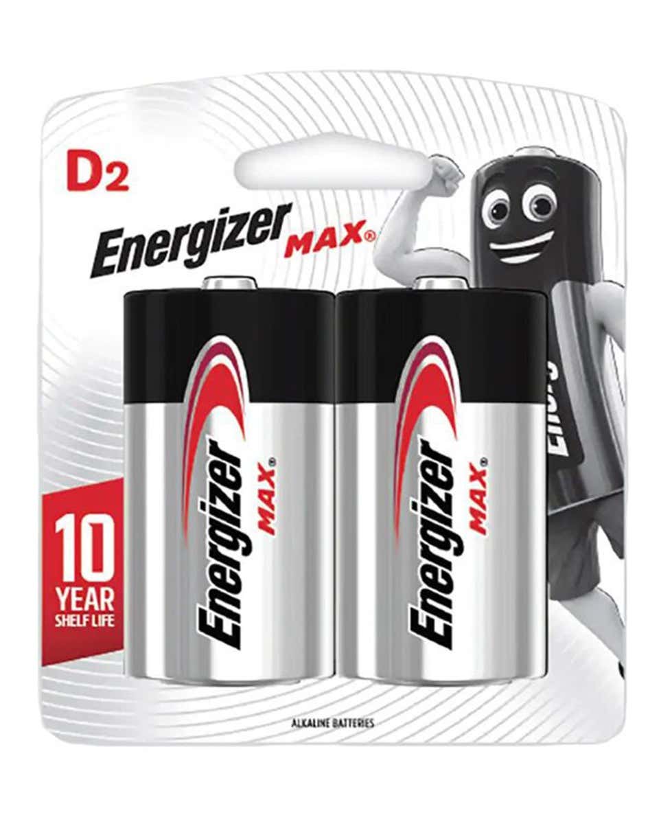 Energizer Max D2 Batteries 2S