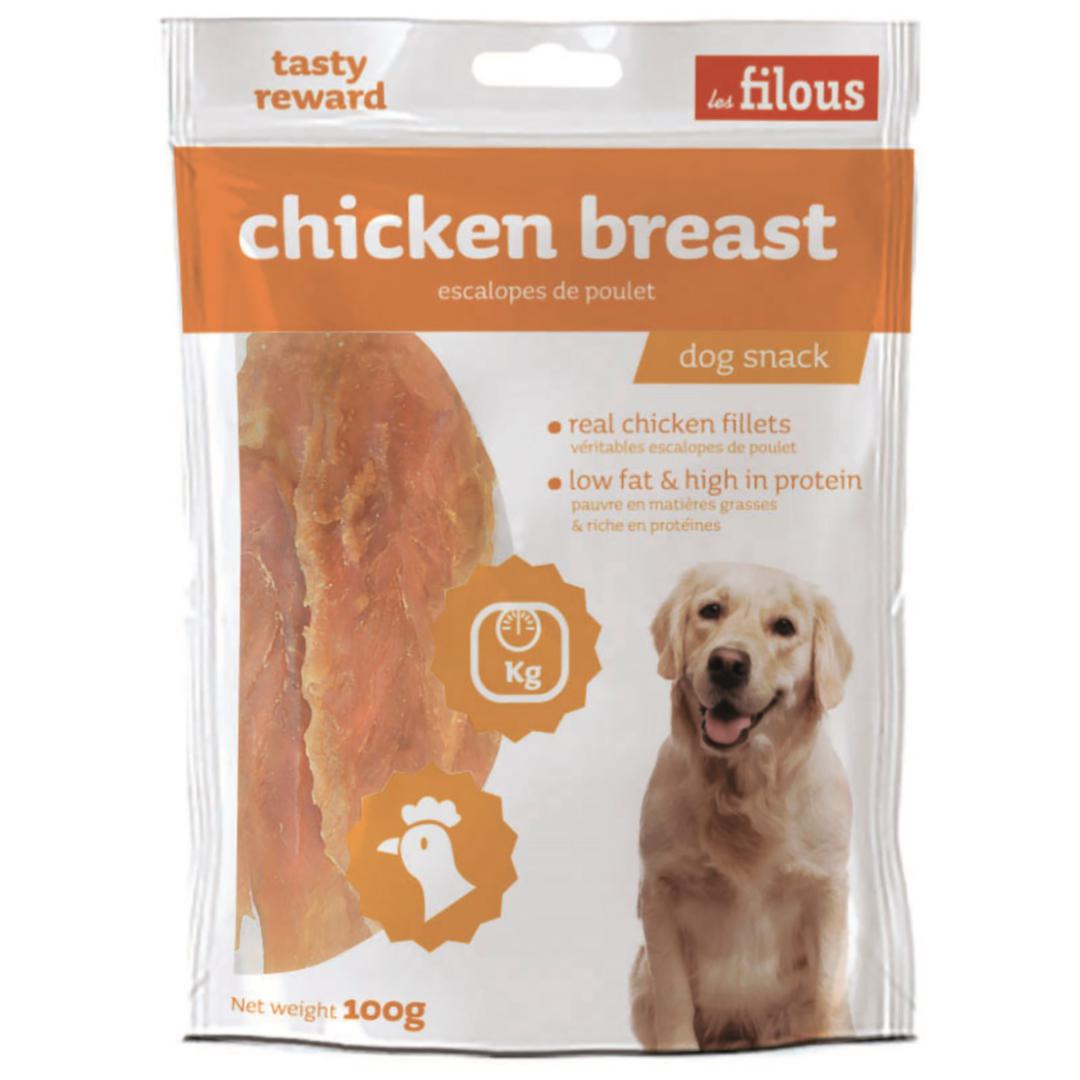 DELICIOUS SNACKS DOG FOOD CHICKEN BREAST 100 GM
