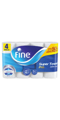 Fine Super Towel Pro Kitchen Rolls 3ply 4x60 Tissues