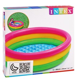 Intex Multicolored Three Ring Round Inflatable Pool (86X25cm)