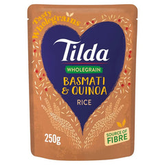 TILDA WHOLEGRAIN BASMATI&QUINOA RICE 250GM