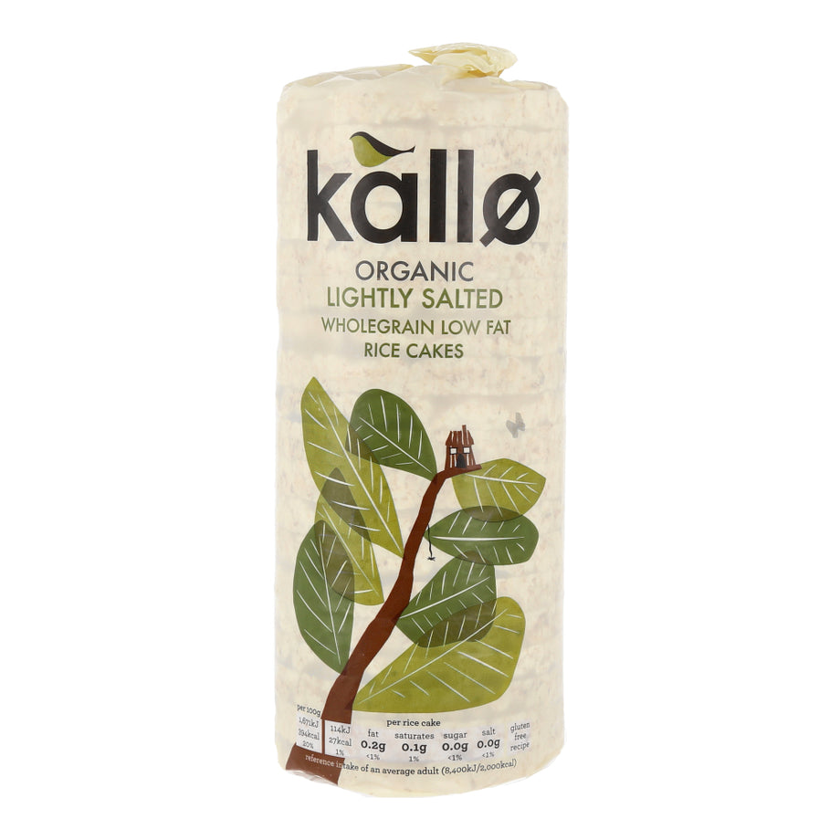 KALLO ORGANIC LIGHTLY SALTED RICE CAKE 130GM