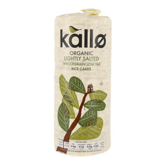 KALLO ORGANIC LIGHTLY SALTED RICE CAKE 130GM