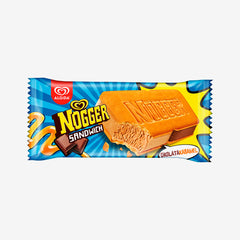 WALL'S NOGGER CHOCOLATE CARAMEL SANDWICH ICE CREAM 87GM