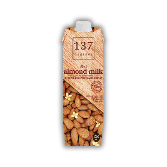 137 Degrees Real Almond Milk with Organic Coconut Flower Nectar - vegan, gluten free, soy free