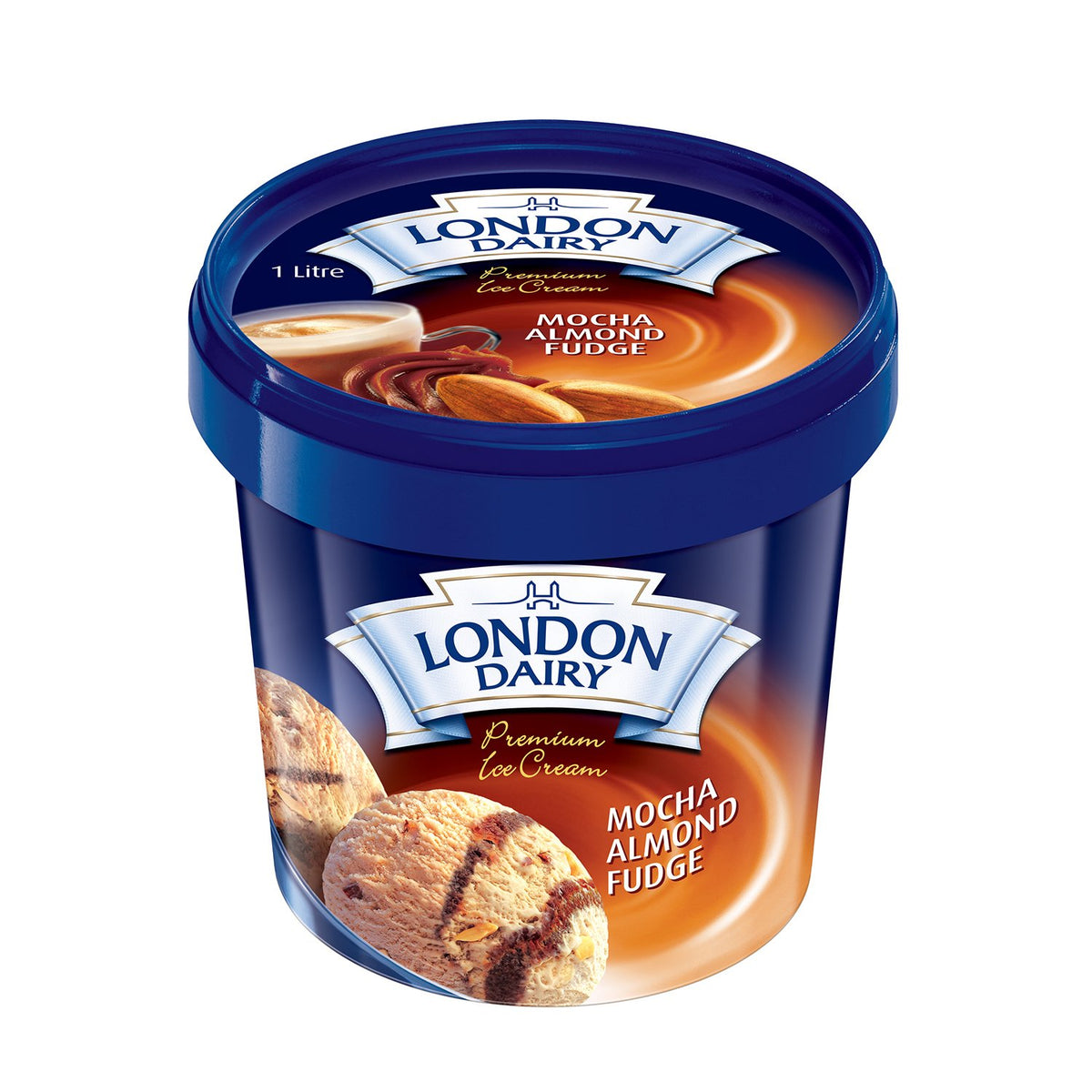 London Dairy Mocha Almond Fudge 1L