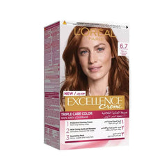 L'oreal Excellence Triple Care Hair Color Chocolate Brown 6.7