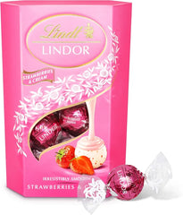 LINDT LINDOR STRAWBERRY& CREAM  200GM CHOCOLATE