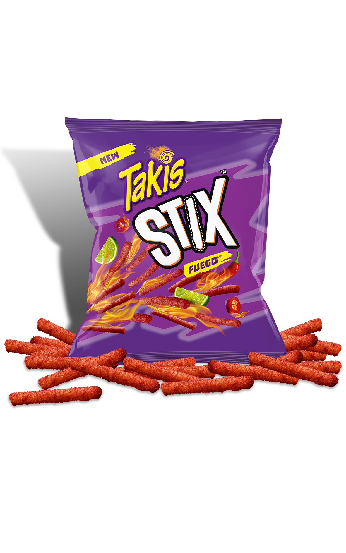 Barcel Stix Hot Chili Pepper & Lime Corn Snack Sticks