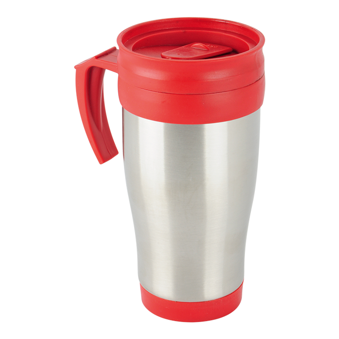 XPO Eco-Friendly Red 450ml Stainless Steel Travel Mug - Bpa Free
