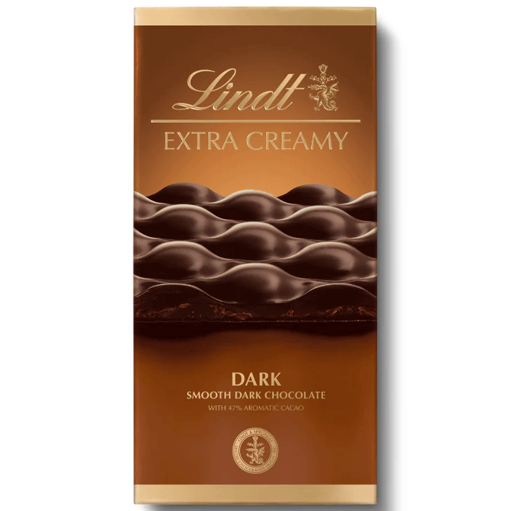 Lindt Extra Creamy Smooth Dark Chocolate Slab