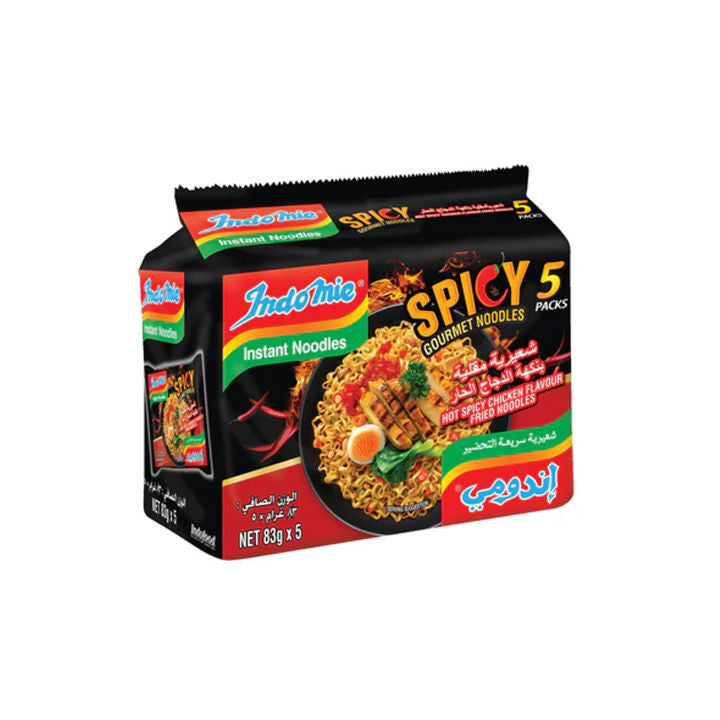 INDOMIE SPICY CURRY FRIED NOODLES 5X90G
