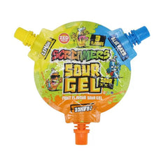 Zed Candy Screamers Sour Gel Lemon, Blue Razz & Orange Flavor 45gm
