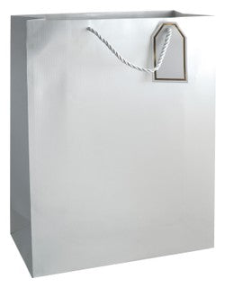 Silver Paper Gift Bag (30X41.5X12cm)