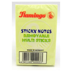 Flamingo Yellow Sticky Notes