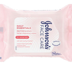 Johnson's Daily Essentials Refreshing & Cleansing Facial Wipes for Normal Skin 25wipes