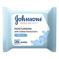 Johnson's Moisturizing Micellar Wipes for Dry Skin 25wipes