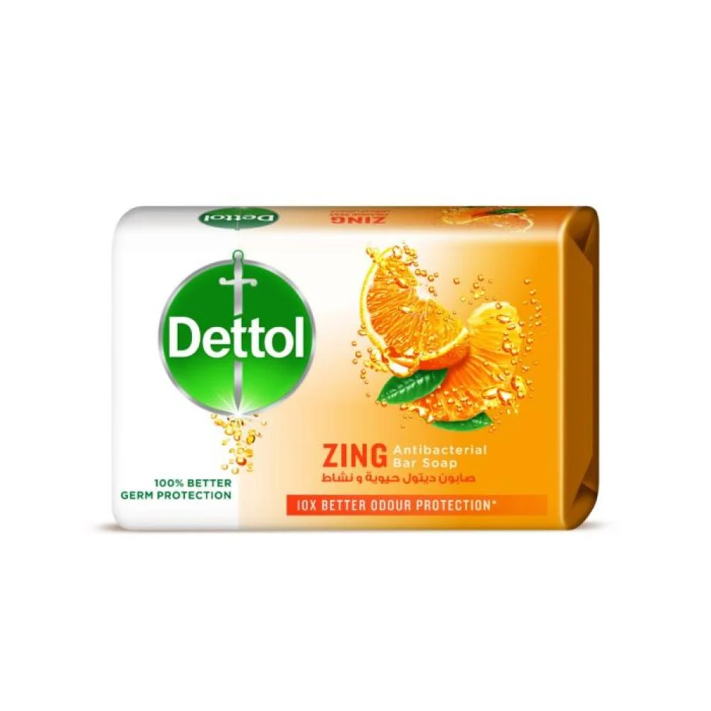 Dettol zing antibacterial odour bar soap