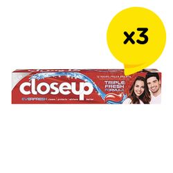 Closeup Ever Fresh Red Hot Toothpaste 100ml X3