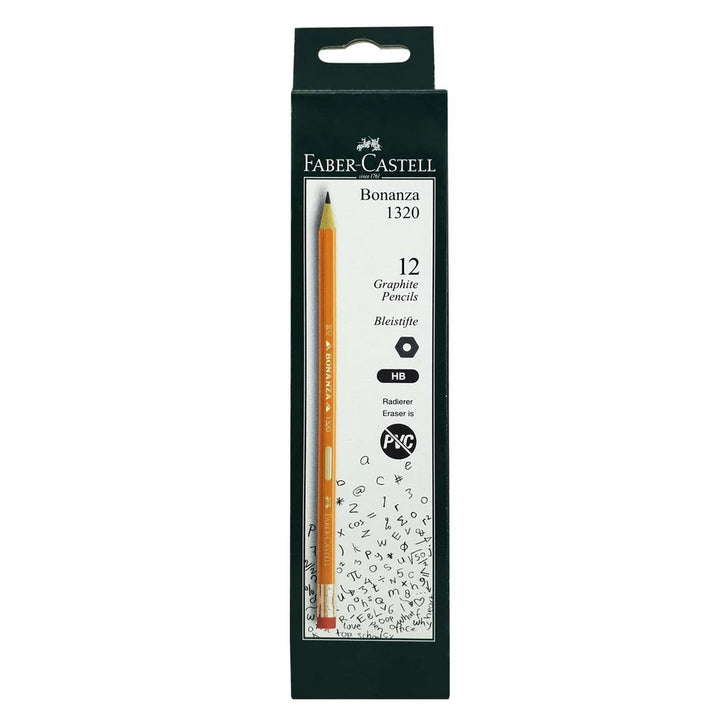 Faber-Castell HB Pencils with Eraser Tip Bonanza 1320 