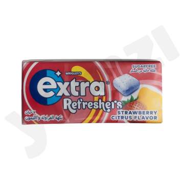 Extra Refreshers Chewing Gum Strawberry & Citrus Flavor (7 Pieces) 
