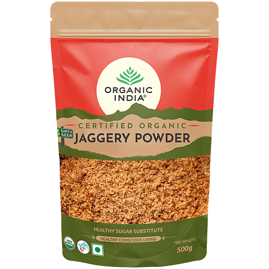 ORGANIC INDIA JAGGERY POWDER 500GM