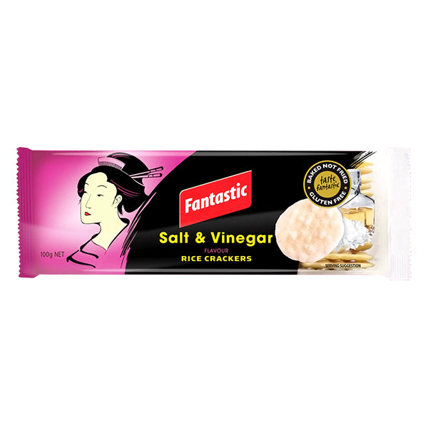 FANTASTIC SALT&VINEGAR RICE CRACKER 100GM