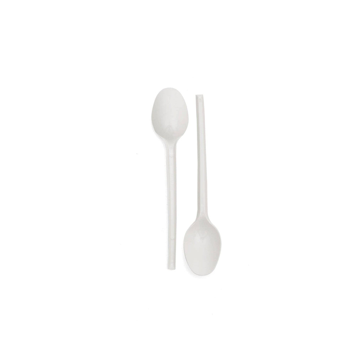 Saada International White Disposable Plastic Spoons 50Per Pack