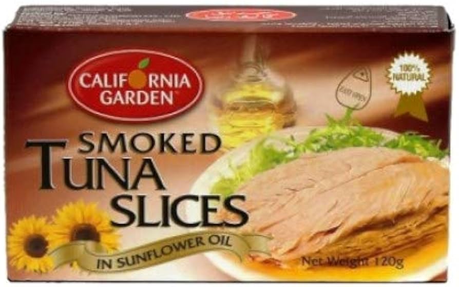 C.GARDEN SMOKED TUNA SLICED SUNFLOWER OIL 120GM