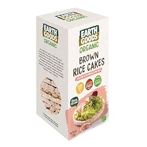 Earth Goods Organic Low Fat Wholegrain Brown Rice Cakes With Himalayan Salt - Gluten Free